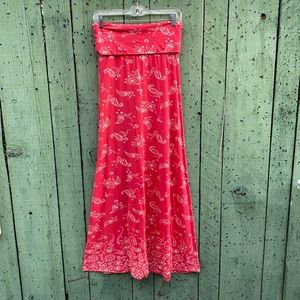 Fun long cotton skirt